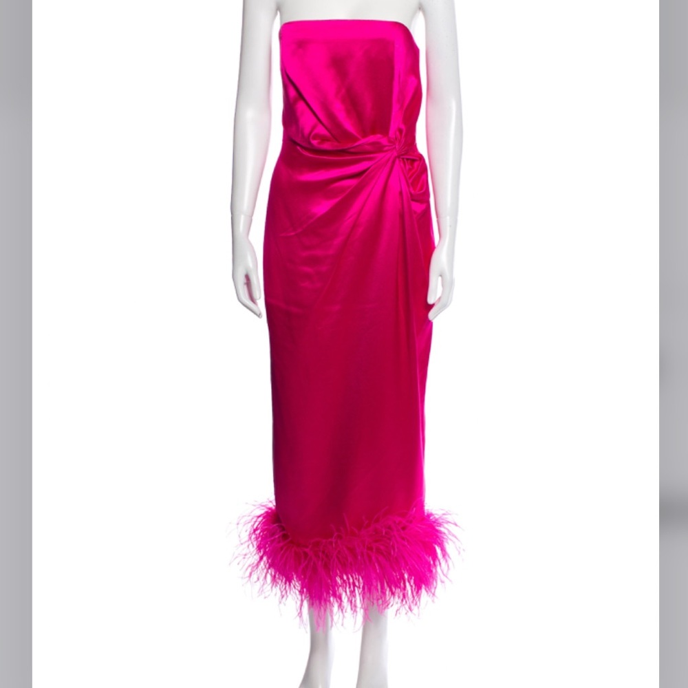 16Arlington Strapless Feather Dress